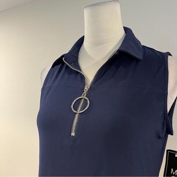 MSK navy sleeveless a-line dress - Picture 2 of 13